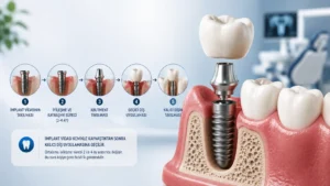 implant vidası takılma süreci